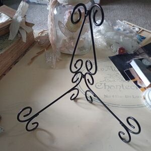 Elegant Black Metal Display Stand